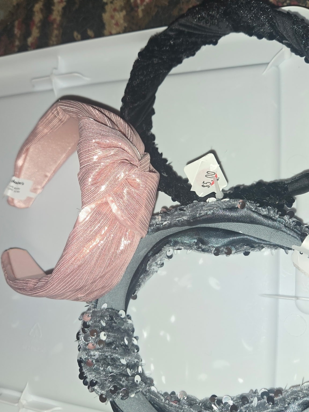 Sparkle Pink Knotted Headband - Women Accessories